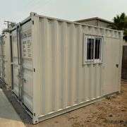 2025 12ft Office Shipping Container w/ Man Door, End Door, Window (New/Unused)