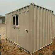 2025 12ft Office Shipping Container w/ Man Door, End Door, Window (New/Unused)