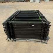 (30) 10’ x 7’ Iron Fence Panels w/ 29 Posts (New/Unused)