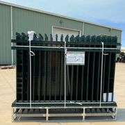 (22) 8’ x 6’ Steel Fence Panels w/ 23 Posts (New/Unused) Green