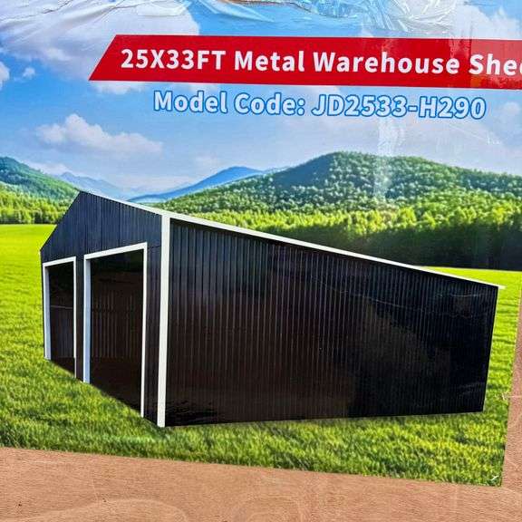 25' x 33' All Metal Garage (New/Unused)