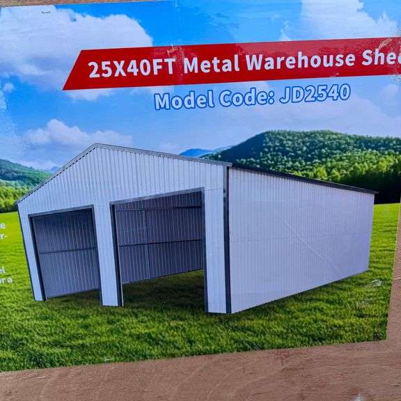 40' x 25' All Metal Garage (New/Unused)