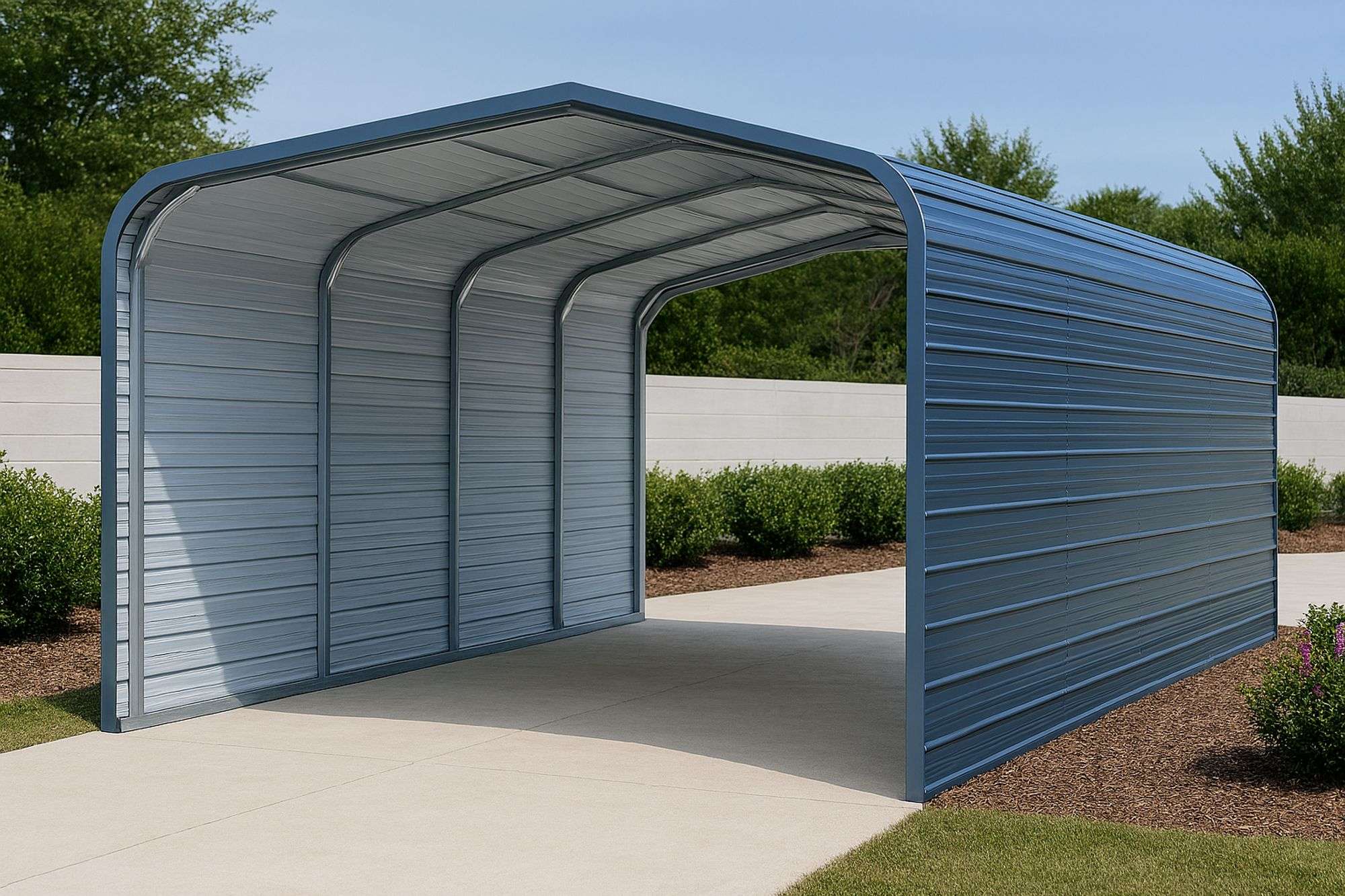 2026) 20'x20' All Steel Carport- Model QB-WG-2020 (New/Unused