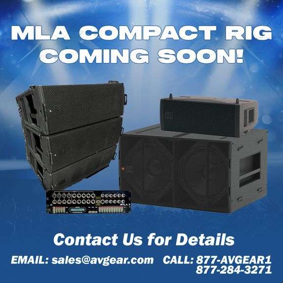 [COMING SOON!] Martin Audio MLA Compact Line Array System - Contact us for details at: sales@avgear.