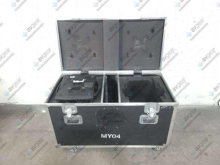 Clay Paky Mythos 2 470 Watt Moving Head Spotlight (2883 Hours) w/ (4) C-Clamps In Wheeled Hardcase (
