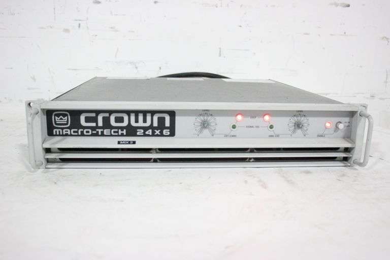 Crown Audio MacroTech 24x6 TwoChannel Power Amplifier Joseph Finn