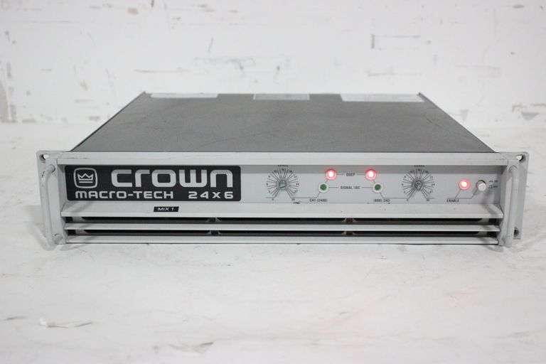 Crown Audio MacroTech 24x6 TwoChannel Power Amplifier (NO SOUND