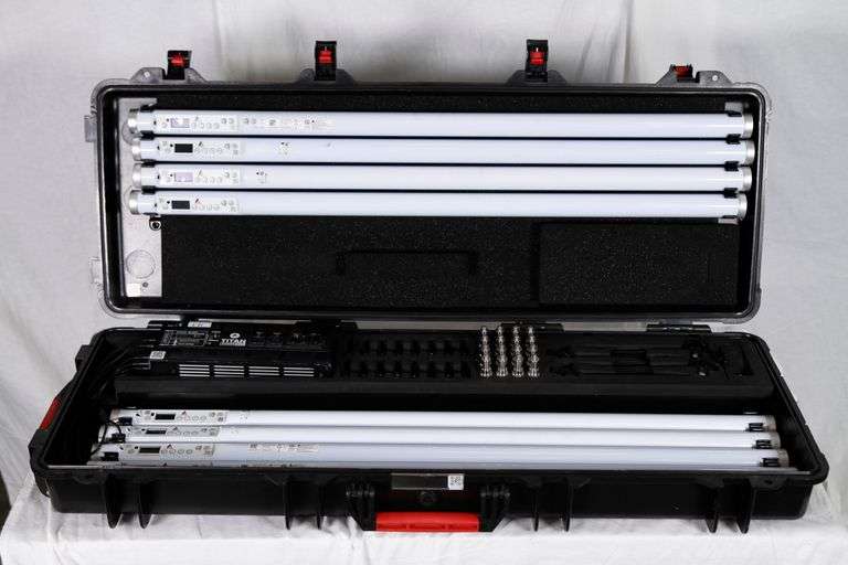 Astera Titan Tube RGB LED Tube Light, 8-Unit Kit w/ Case