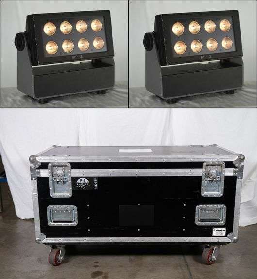 (2) SGM P-1 Battery Driven Wireless RGB 8x Wash Light w/ Hard Case (Holds Up To 8 Lights)