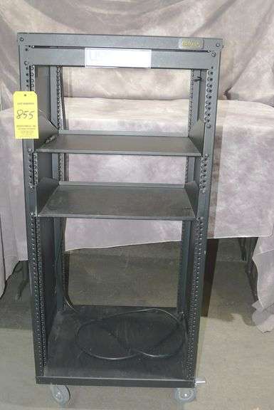 22 Ru Av Rack Auray 22 RU x 18 Deep Equipment Rack on Wheels - Joseph Finn Co., Inc.