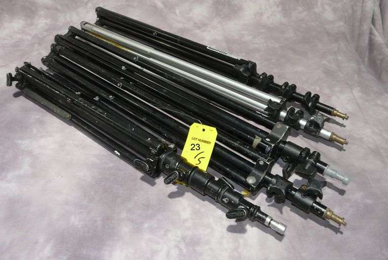 Lot (5) Assorted Light Stands