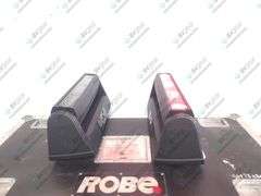 (2) Robe Lighting Robin CycFX 4 LED Lights w/ Hanging Brackets & Power Cables w/ 4:1 Wheeled Hard Ca