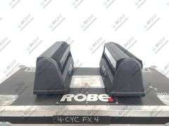 (2) Robe Lighting Robin CycFX 4 LED Lights w/ Hanging Brackets & Power Cables w/ 4:1 Wheeled Hard Ca