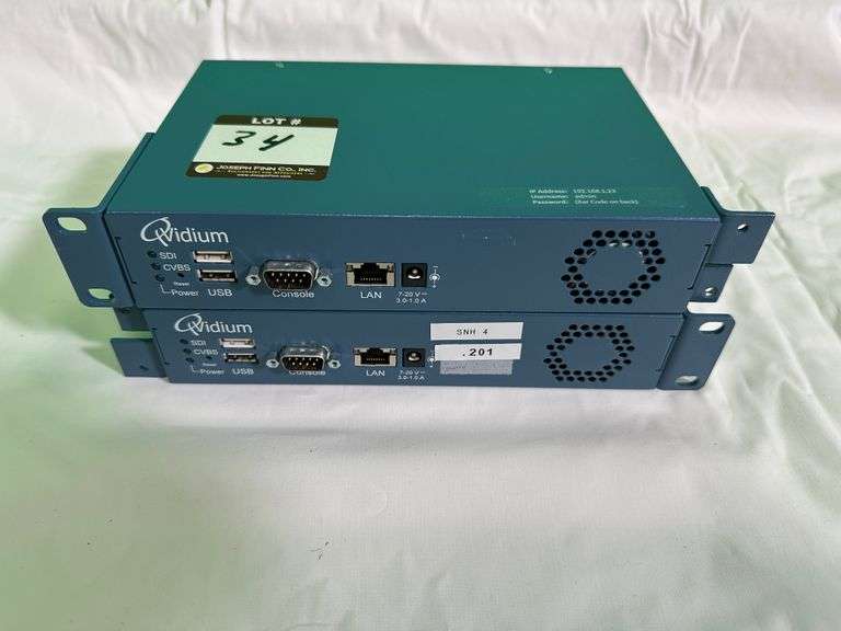 Quidium Box LOT (2) Qvidium QVEnc Encoders (No Power Supply) - Joseph Finn Co., Inc.