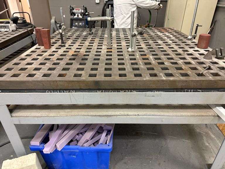 Acorn 5' x 5' Welding Staking Table, 7 Holddown Tools/Clamps