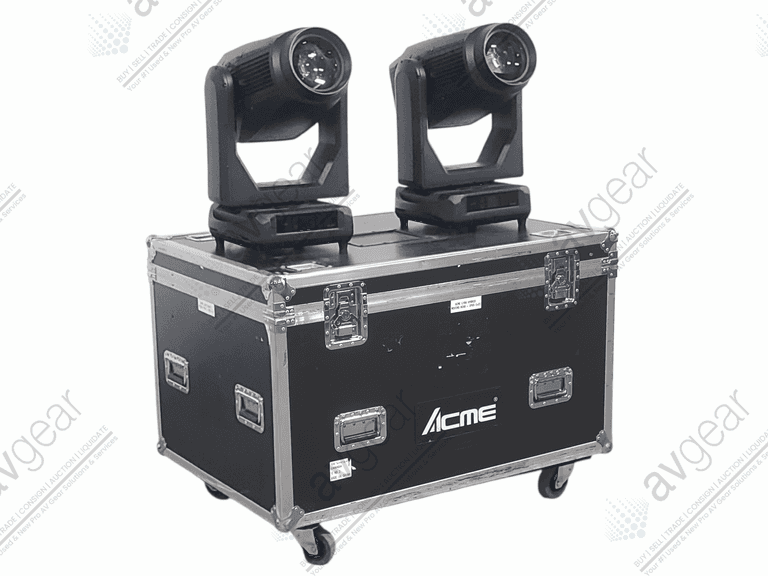 (2) ACME LYRA Hybrid Moving Head Lights in Wheeled Road Case - Joseph ...