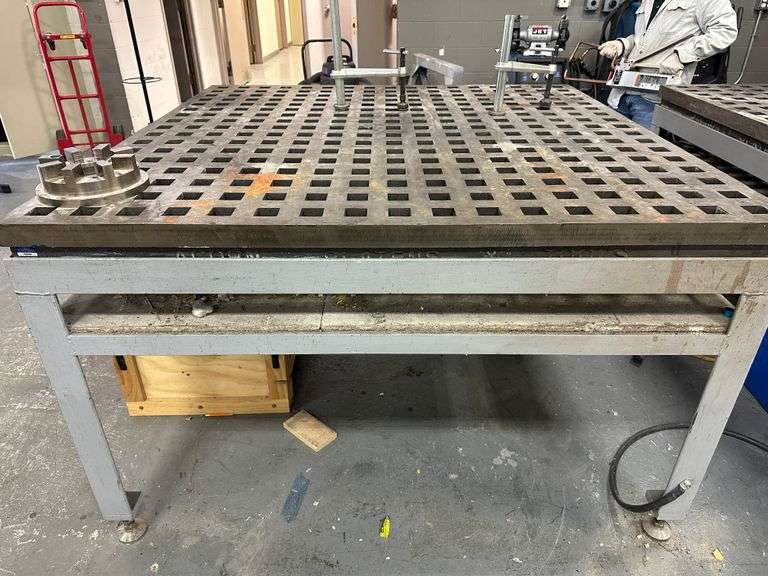 Acorn 5' x 5' Welding Staking Table, 7 Holddown Tools/Clamps