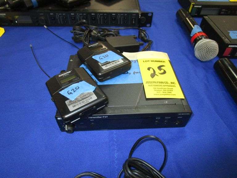 Shure PSM 300 Transmitter P3T, w/ P3RA Body Packs. G20 Freq.