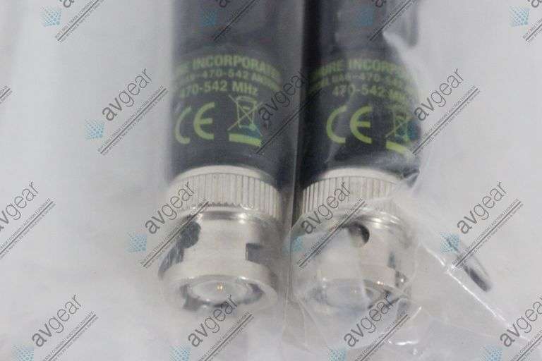 (2) Shure UA8-470-542 1/2 Wave Omnidirectional Receiver Antennas (470-542 MHz)