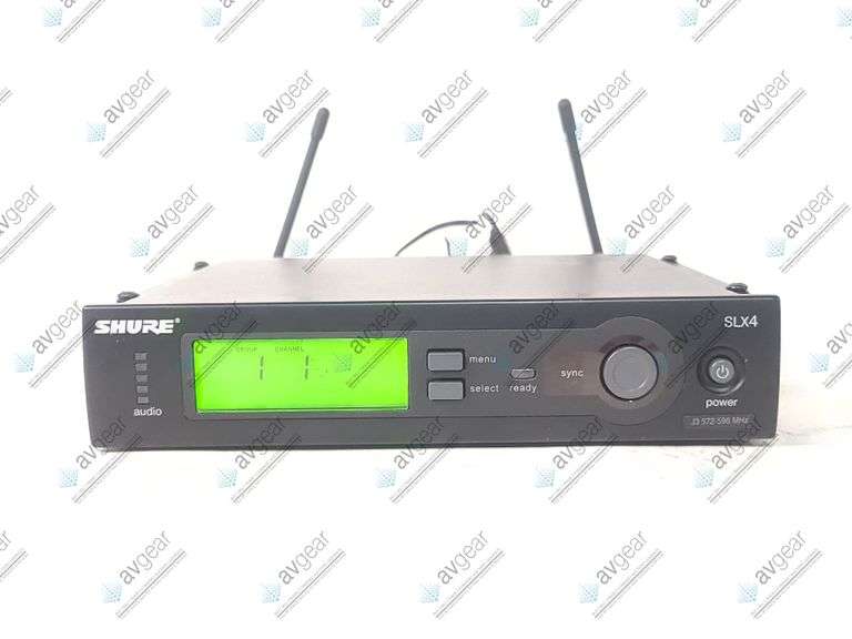 Shure SLX4 J3 Wireless Receiver Kit (572 - 596 MHz) w/ SLX2 Handheld Transmitter, SM58 Capsule, & De