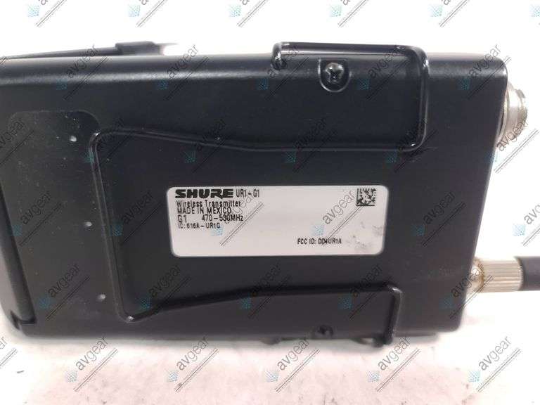 Shure UR1-G1 Bodypack Transmitter and Threaded TA4F Connector ( 470-530 MHz)