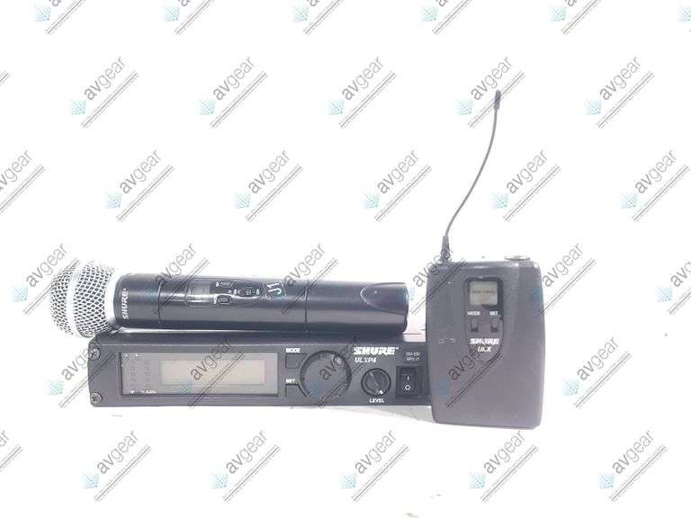 Shure ULXP4 Professional Diversity Receiver (554-590MHz) w/ ULX BodyPack System and Beta 58A Microph