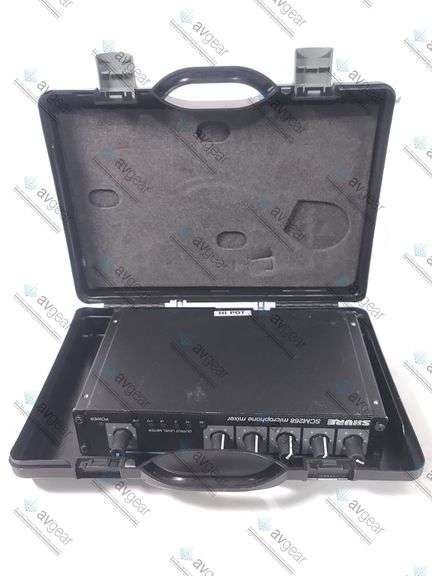 Shure SCM268 4 Channel Microphone Mixer in Hard Case