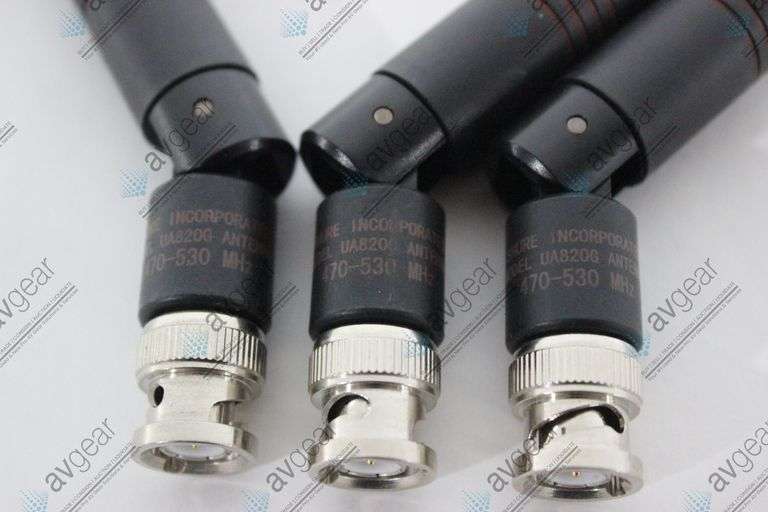 (3) Shure UA820G 1/2 Wave Antennas - J50 (470-530MHz)