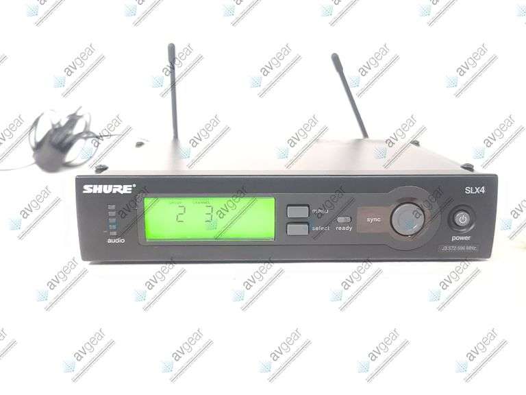 Shure SLX4 J3 Wireless Receiver Kit (572 - 596 MHz) w/ SLX2 Handheld Transmitter, SM58 Capsule, & De