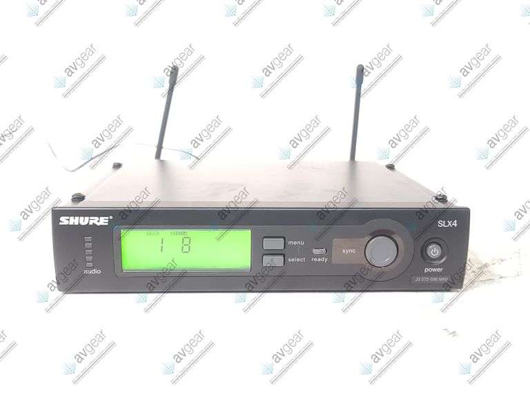 Shure SLX4 J3 Wireless Receiver Kit (572 - 596 MHz) w/ SLX2 Handheld Transmitter, SM58 Capsule, & De