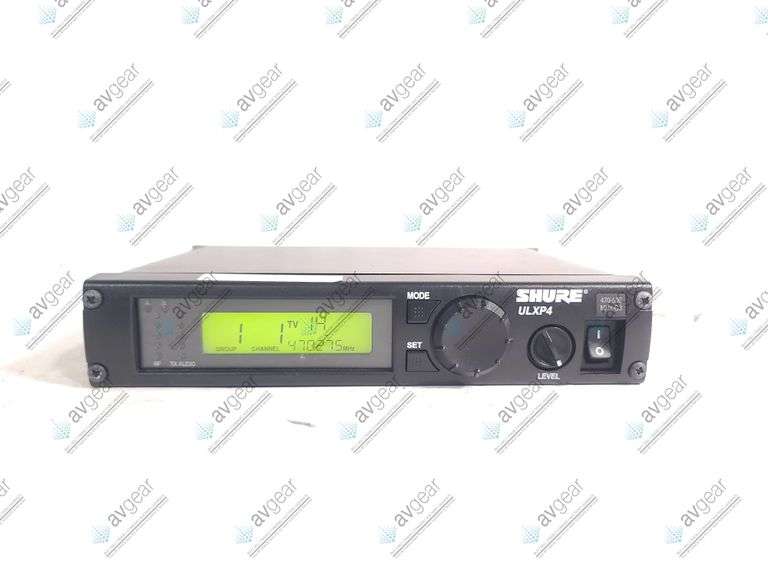 Shure ULXP4 Professional Diversity Receiver (470-506MHz) w/ ULX BodyPack System and SM58 Microphone 