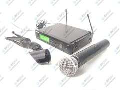 Shure SLX4 J3 Wireless Receiver Kit (572 - 596 MHz) w/ SLX2 Handheld Transmitter, SM58 Capsule, & De