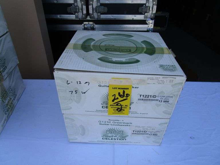 LOT (2) Greenback G12M-75 Celestion Guitar Speakers