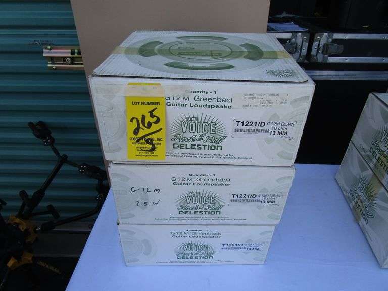 LOT (3) Greenback G12M-75 Celestion Guitar Speakers