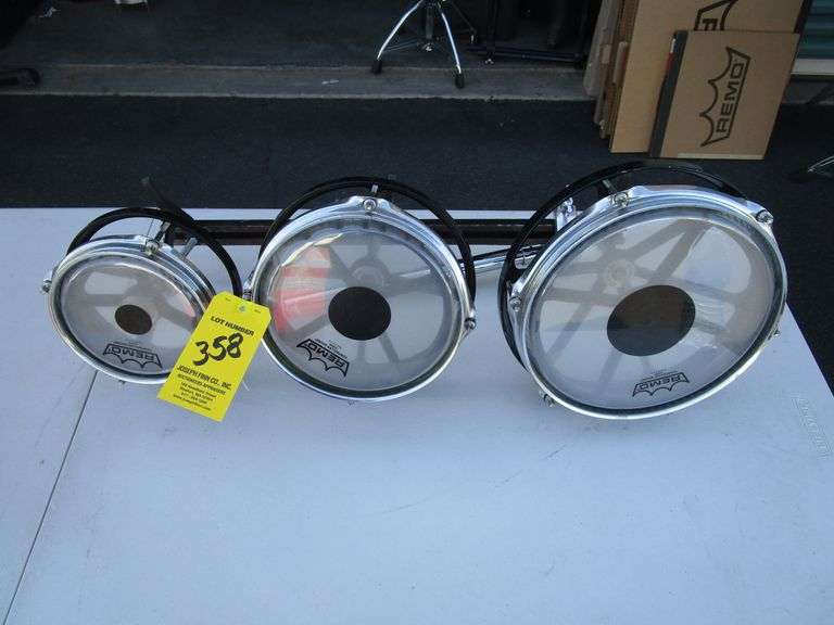 Set of Triple Roto-Toms (Black)