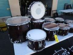 14 Pc. Yamaha Maple Custom Absolute Drums Including 24" Kick, 22" Kick, 20" Kick, 18" Kick, 18" Tom,