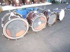 14 Pc. Yamaha Maple Custom Absolute Drums Including 24" Kick, 22" Kick, 20" Kick, 18" Kick, 18" Tom,