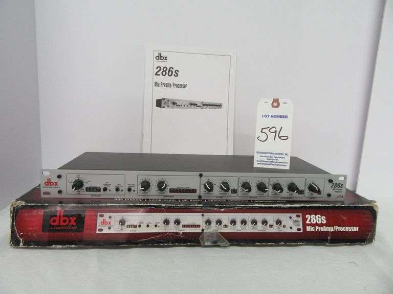 DBX 286S Mic Pre-Amp Processor Microphone/Instrument Preamp, Phantom Power w/Box