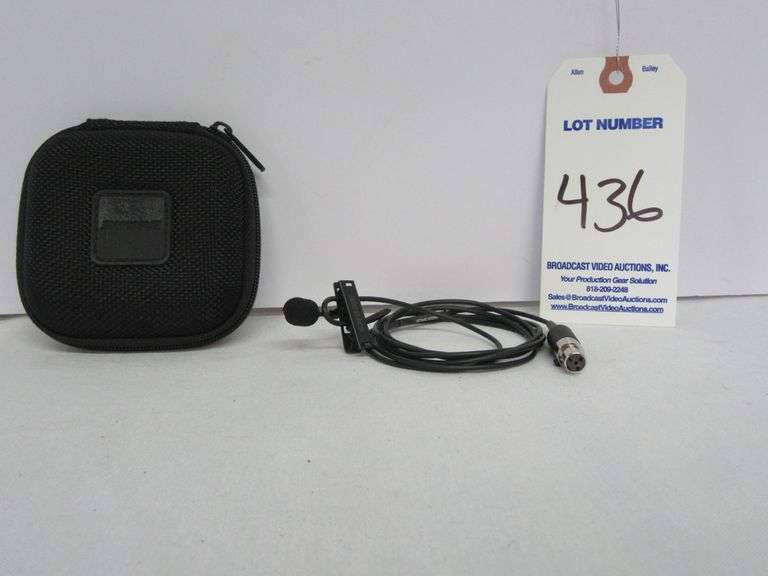 Shure MX150C TA4F Cardioid Lavalier Mic w/Windscreen & Case-Black