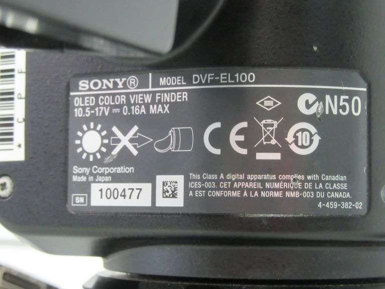Sony DVF-EL100  0.7-inch OLED Color Viewfinder w/Cable & Cable Guard For PMW-F5 & PMW-F55