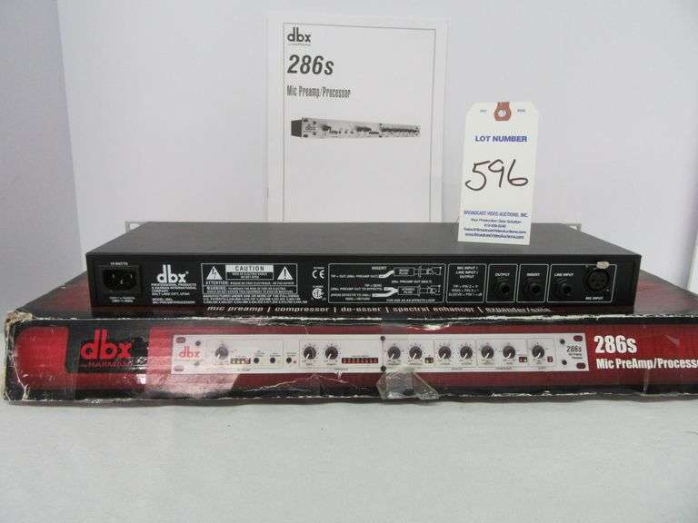 DBX 286S Mic Pre-Amp Processor Microphone/Instrument Preamp, Phantom Power w/Box