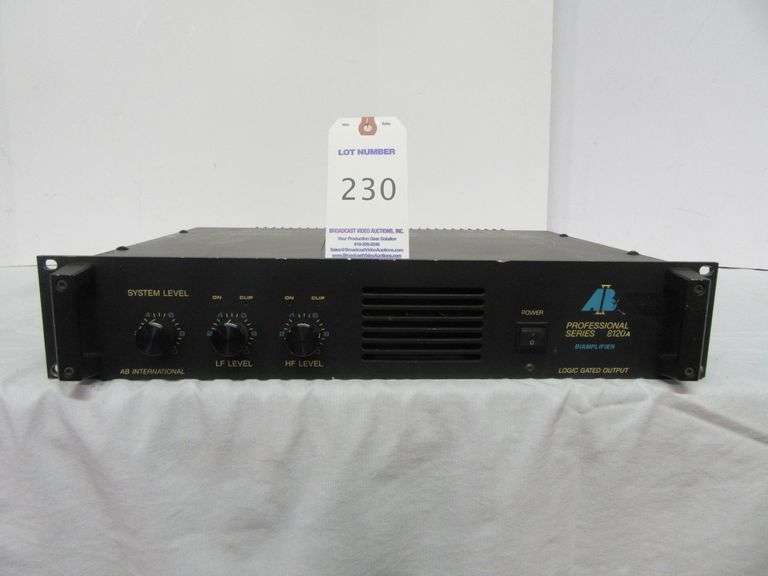 AB International 8120A Mono Bi-Amp Power Amplifier - Joseph Finn