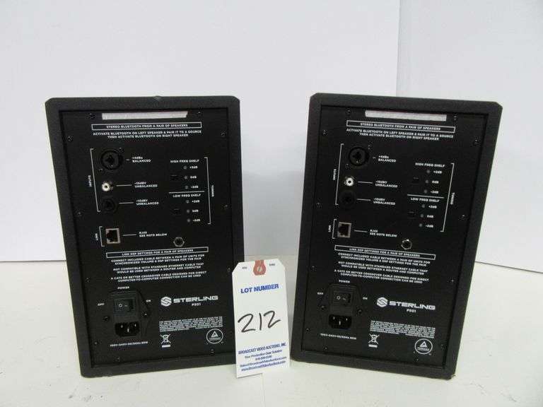 (2) Sterling Audio P501 Studio Monitor Speakers w/ Bluetooth