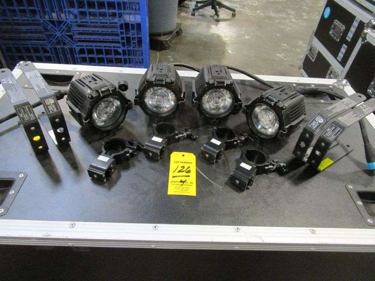 LOT (4) Martin VDO Atomic Dot CLD Lights w/ Brackets and Clamps