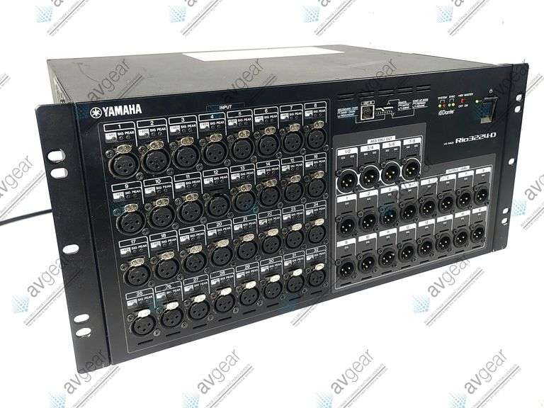 Yamaha 3224-D Rio Series 32x24 Dante I/O Stage Rack - Joseph Finn Co., Inc.