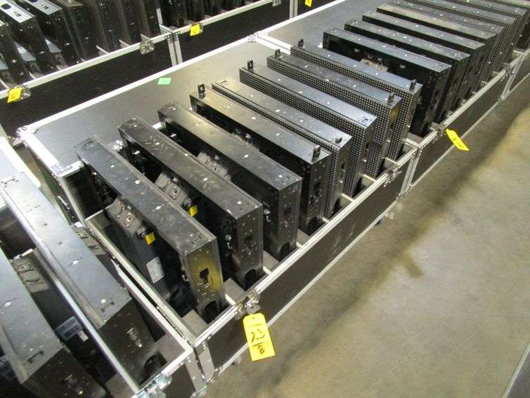 LOT (8) Elation EPT9IP LED Video Panels w/ Case (No Cables or Clamps)
