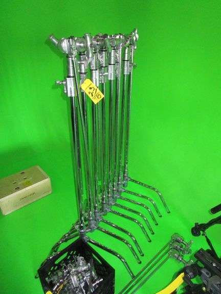 LOT (9) "C" Stands w/ Arms