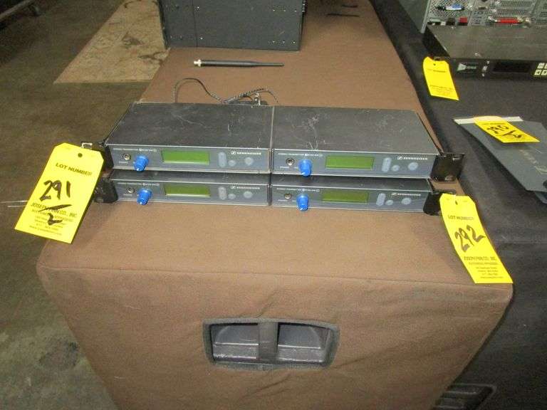 LOT (2) Sennheiser EW300 IEM G2 Stereo Transmitters, 572-608 MHz, (1) Power Supply