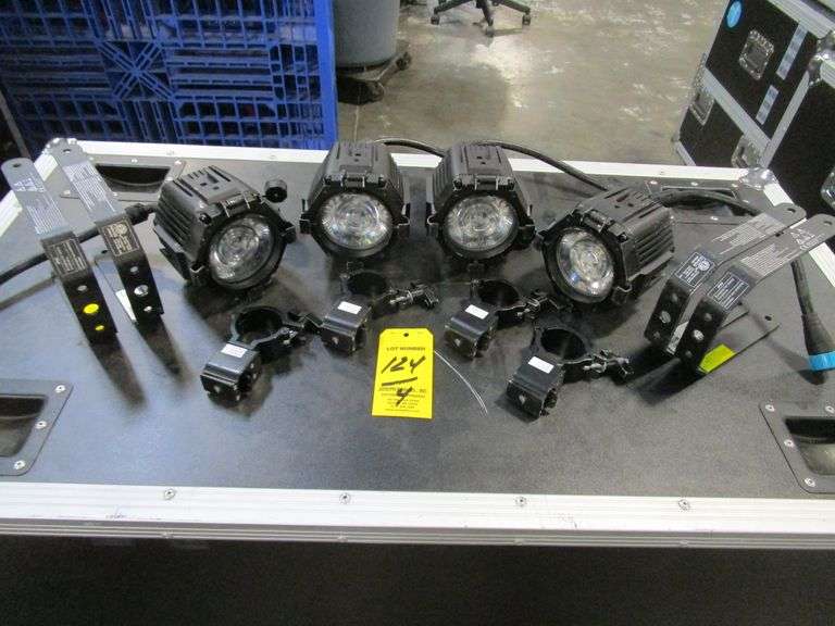 LOT (4) Martin VDO Atomic Dot CLD Lights w/ Brackets and Clamps