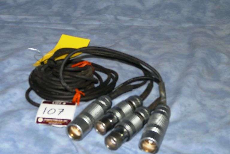 Lot (2) Approx 10 Foot Triax Cables